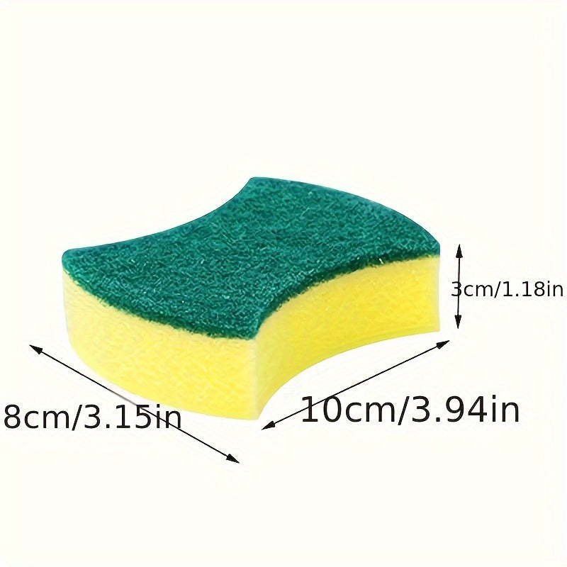 "Quick-Dry" 12/24pcs Multi-Purpose Kitchen Sponges - Double-Sided, Magic Cleaning