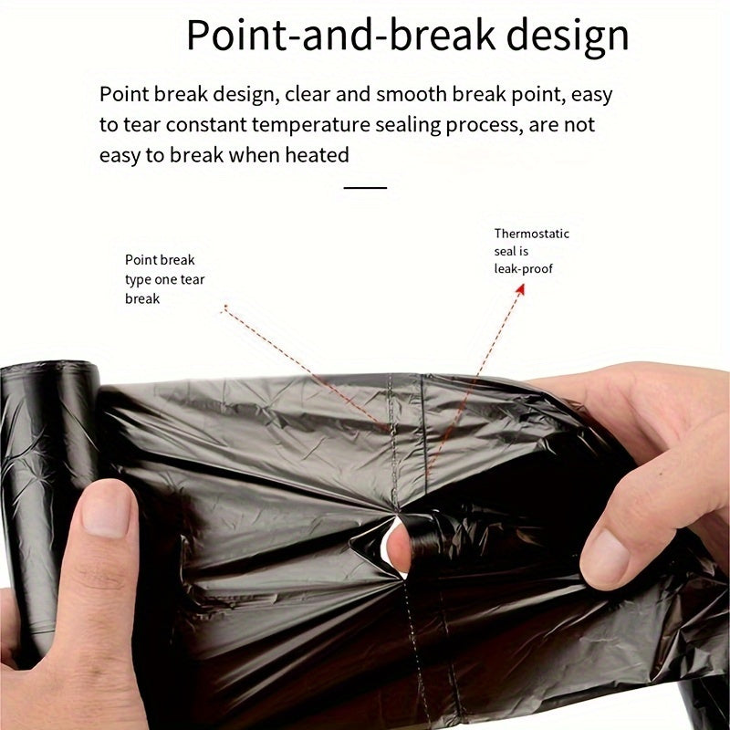 100pcs Heavy-Duty Leak-Proof Trash Bags - Perfect For Kitchen