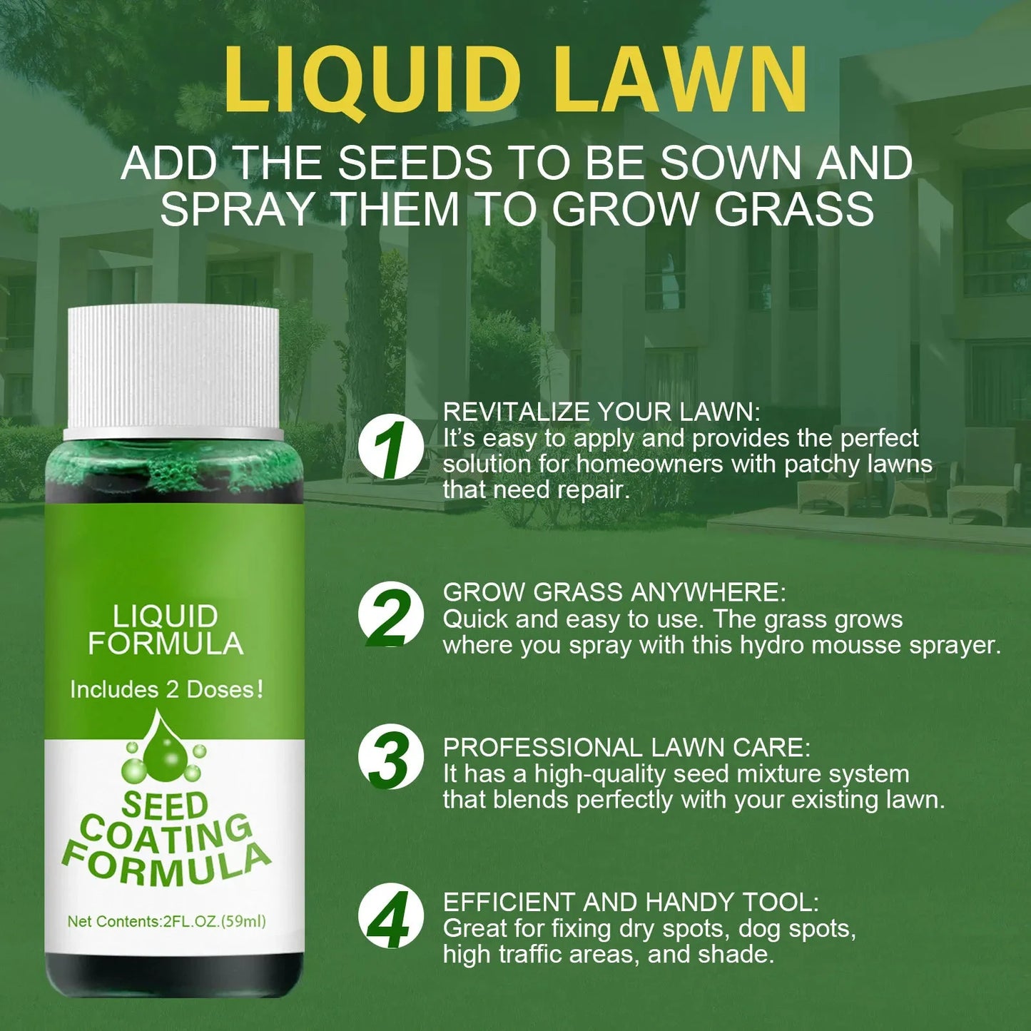 Green Grass Lawn Spray Grass Liquid Lawn Paint