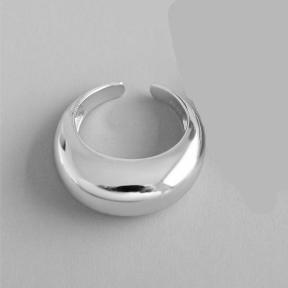 Metal Minimalist Glossy Rings