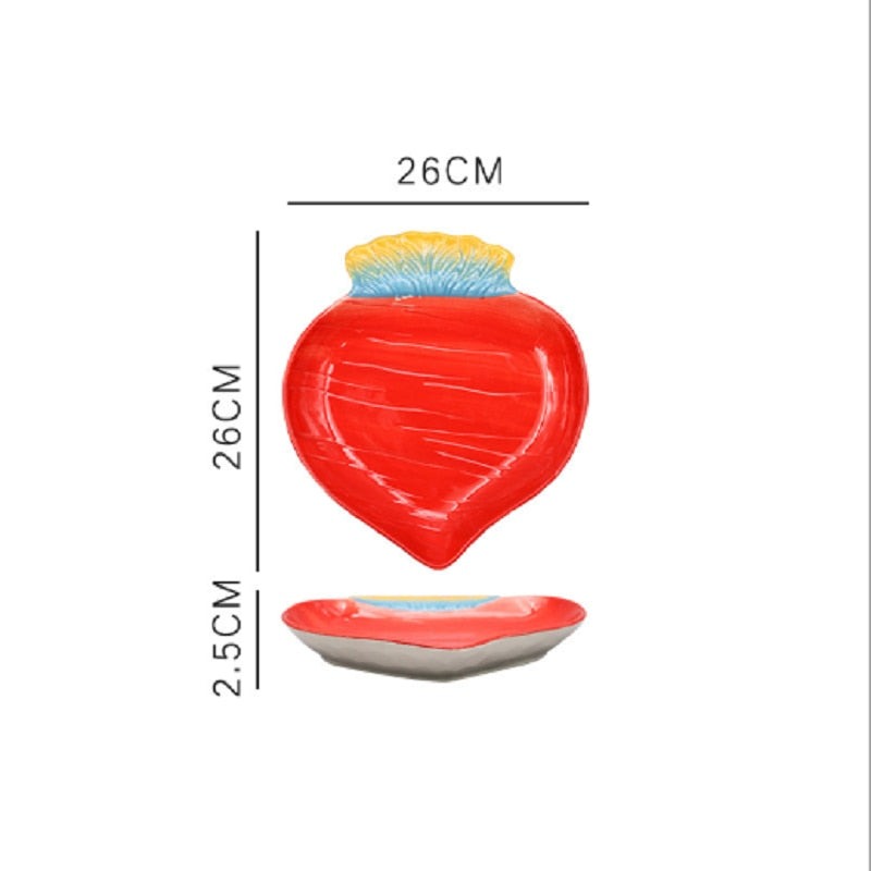 Fruit Shaped Ceramic Plate