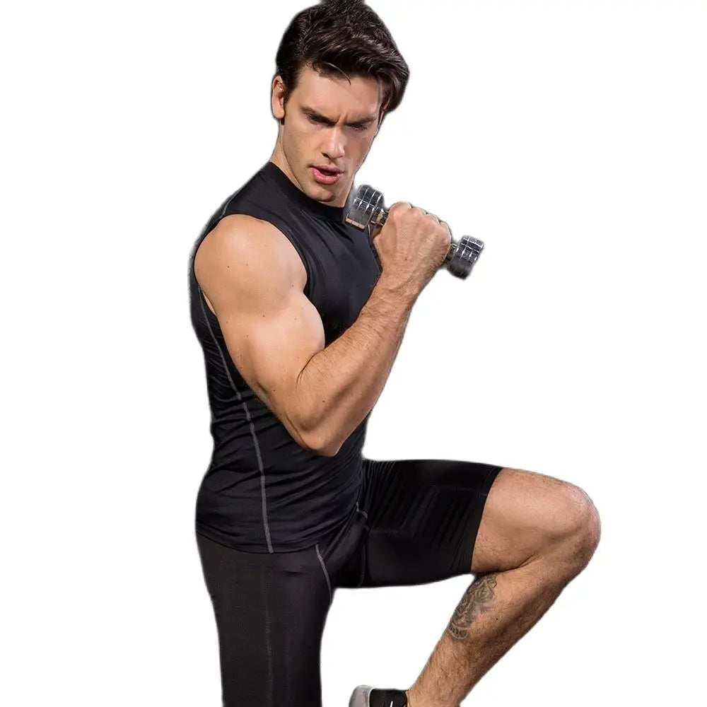 Men Compression Sport Skinny Vest Tight