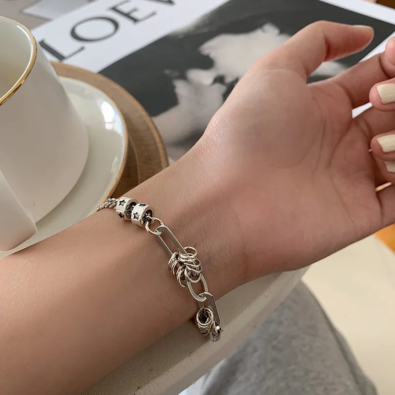 VENTFILLE 925 Sterling Silver Thai Silver Bracelet for Women