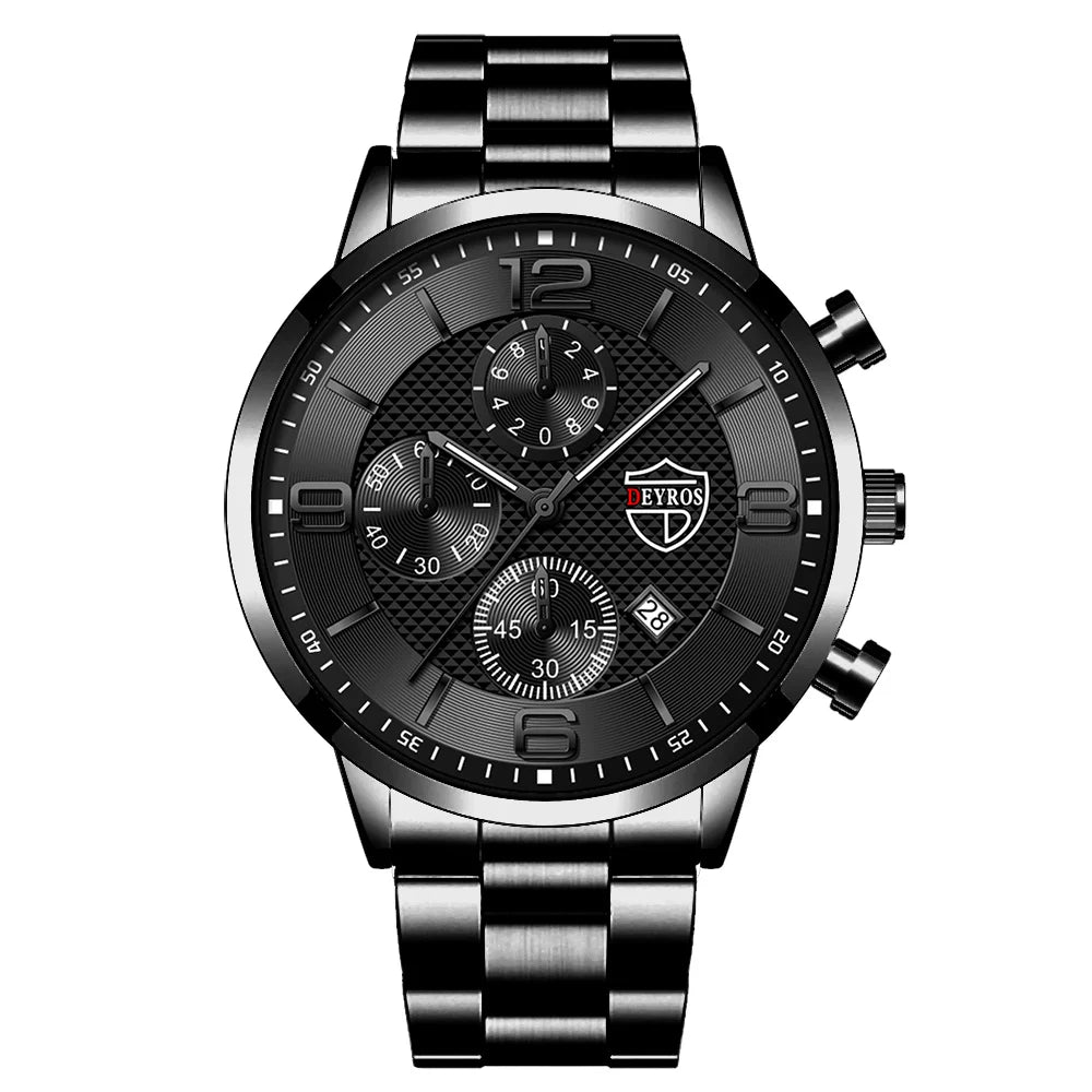 Reloj hombre Luxury Business Men Watchs Stainless Steel Quartz