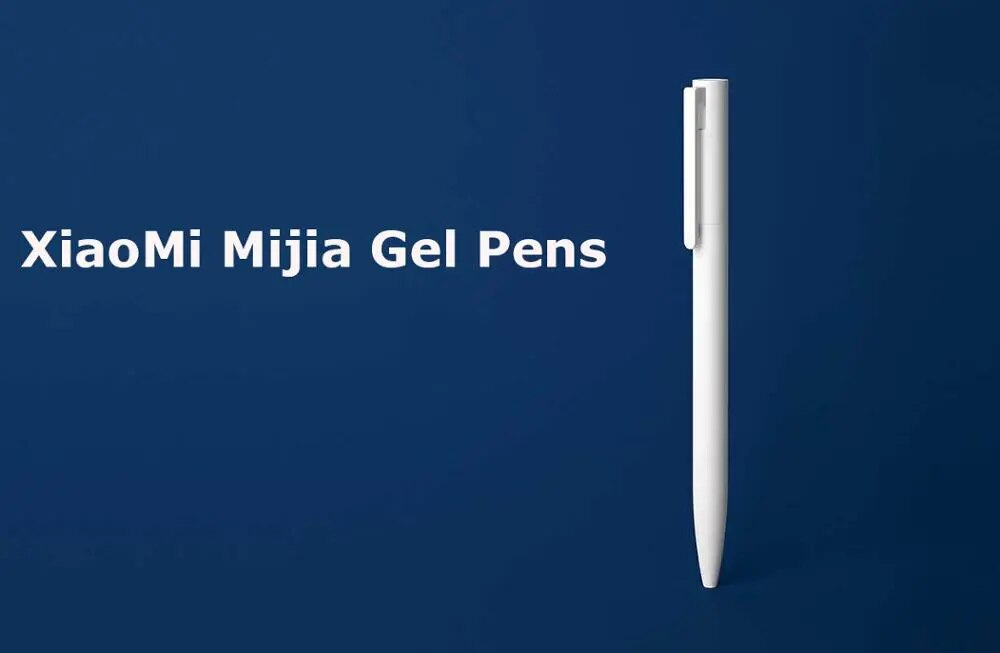 Original Xiaomi Mijia Gel Pen MI Pen 0.5mm Signing Pen PREMEC Smooth Switzerland Refill MiKuni Japan Ink (Black/Blue) Best Gift