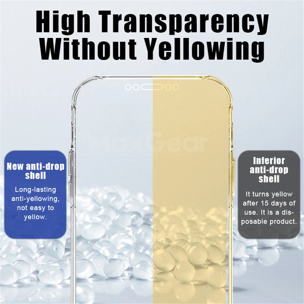 360 Full Body Front Back Protective Case For iPhone 15 12 13 14 11 Pro Max Mini X XR XS 7 8 Plus SE2 Soft Hard Transparent Cover