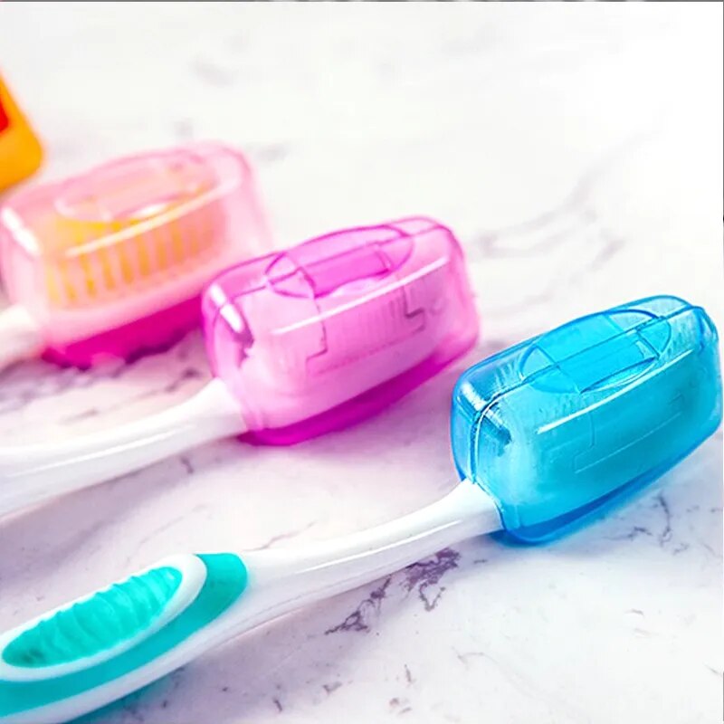 5Pcs/set Portable Toothbrush Cover Holder Travel Hiking Camping Brush Cap Case YKS Health Germproof Toothbrushes Protector