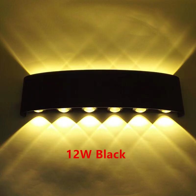 IP65 LED Wall Lamp Outdoor Waterproof Garden Lighting Aluminum AC86-265 Indoor Bedroom Living Room Stairs Wall Light