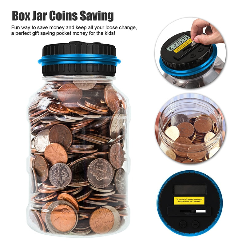 Digital Counting Coin Money Saving Box