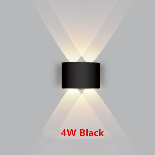 IP65 LED Wall Lamp Outdoor Waterproof Garden Lighting Aluminum AC86-265 Indoor Bedroom Living Room Stairs Wall Light