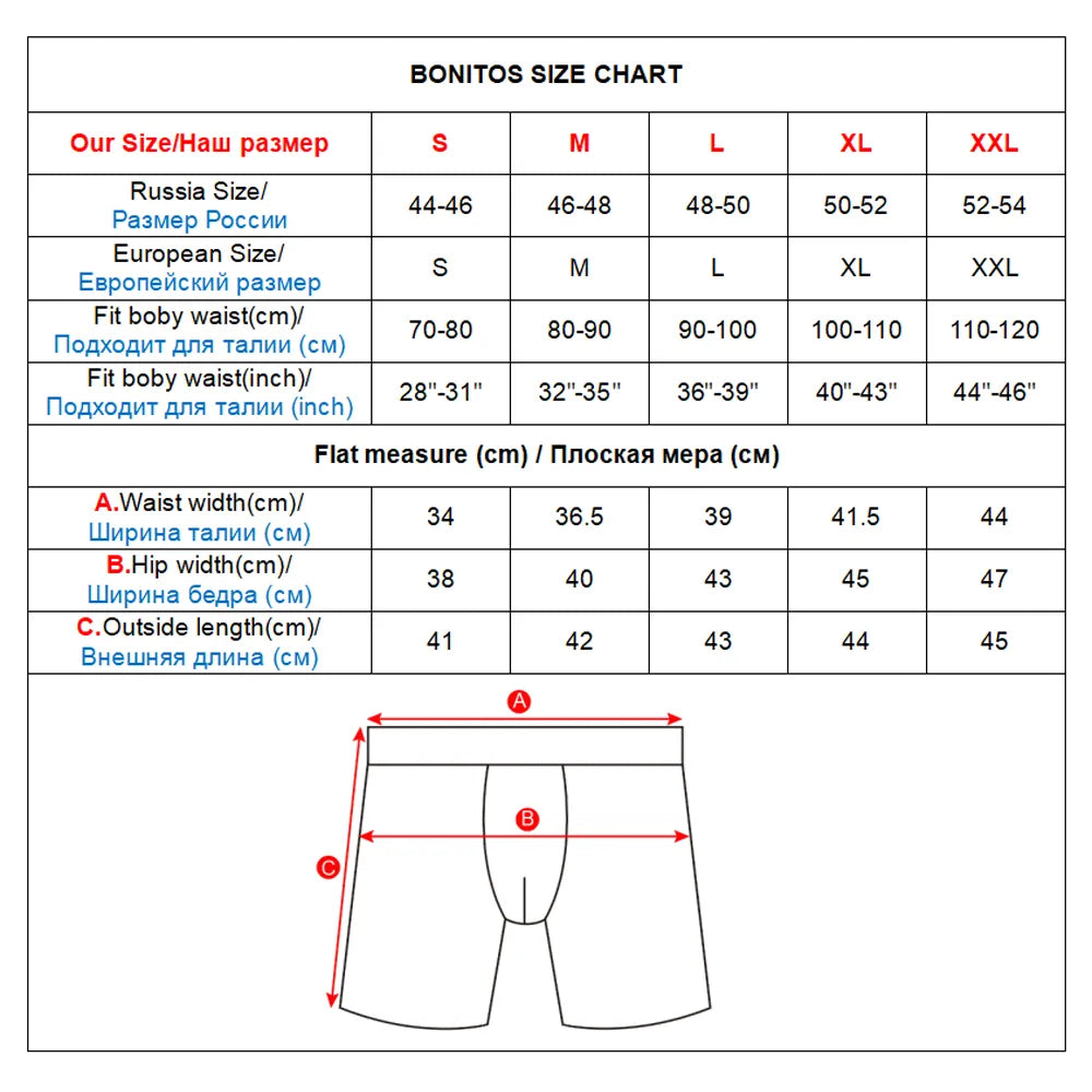 3pcs Set Long Leg Boxer Shorts Underwear For Men Cotton Underpants Men's Panties Brand Underware Boxershorts Sexy homme hot