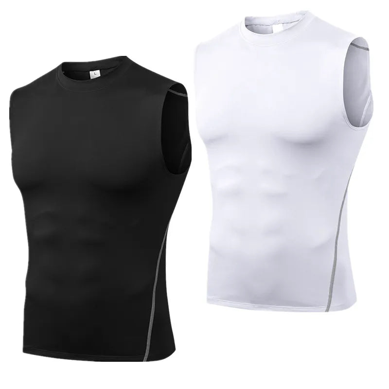 Men Compression Sport Skinny Vest Tight