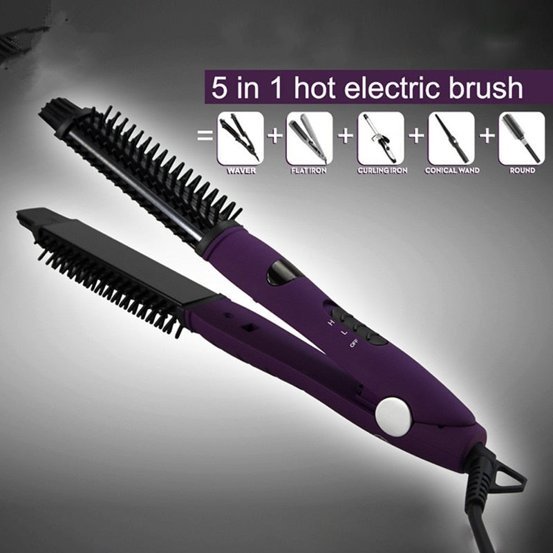 3-in-1 Hair Straightener Curling Iron