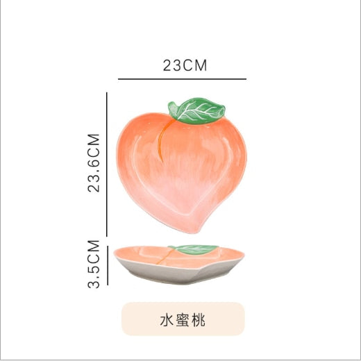 Fruit Shaped Ceramic Plate