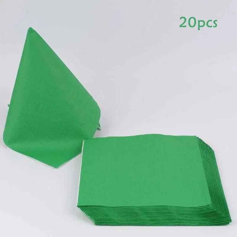 Napkins Birthday Party Supplies Green Red Blue Theme Disposable Paper Towels Birthday Party Decoration