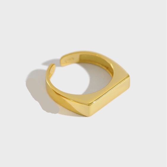 Metal Minimalist Glossy Rings