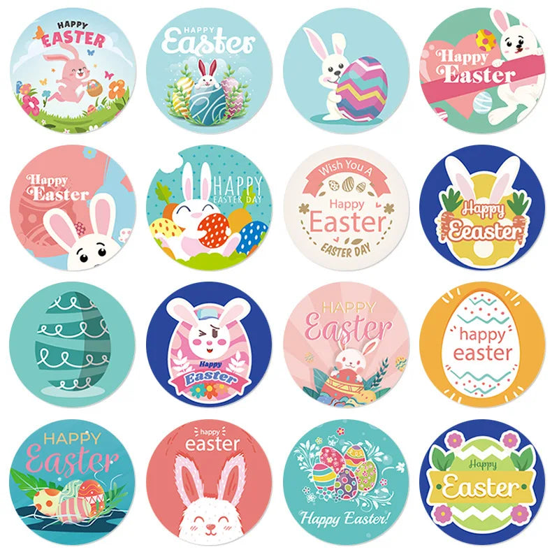 Easter Bunny Egg Cartoon Roll Sticker