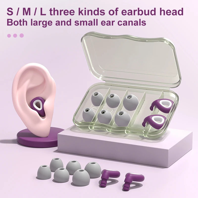 Sleep Ear Plug Waterproof Silicone Swimming Ear Protector Canceling Noise