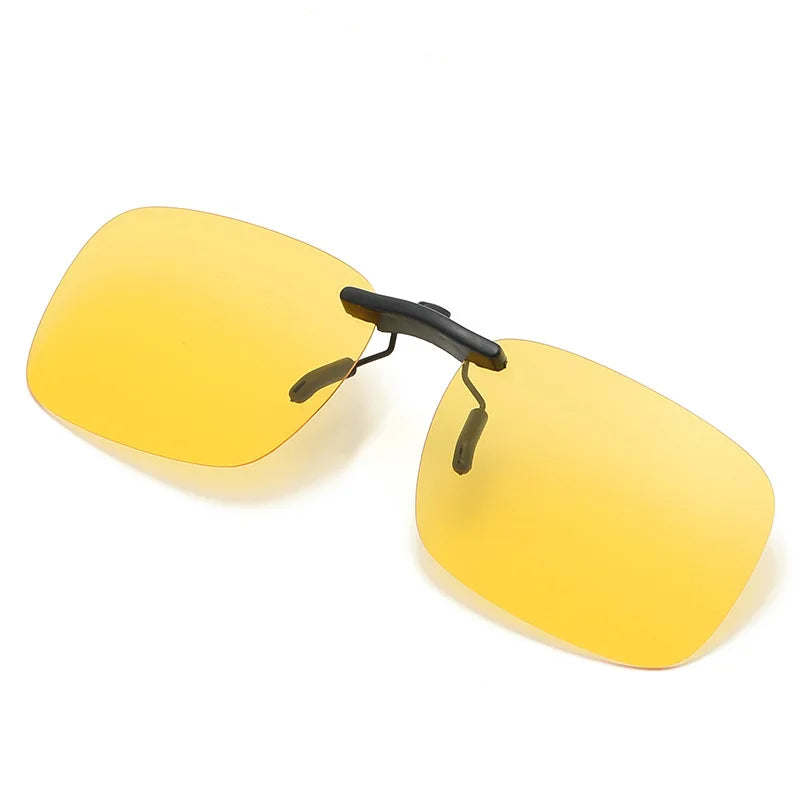 KLASSNUM Polarized Rimless Men Clip On Sunglasse Glasses Narrow Clip-on Lenses Women Anti-glare Sunglasses UV400 Goggles New In
