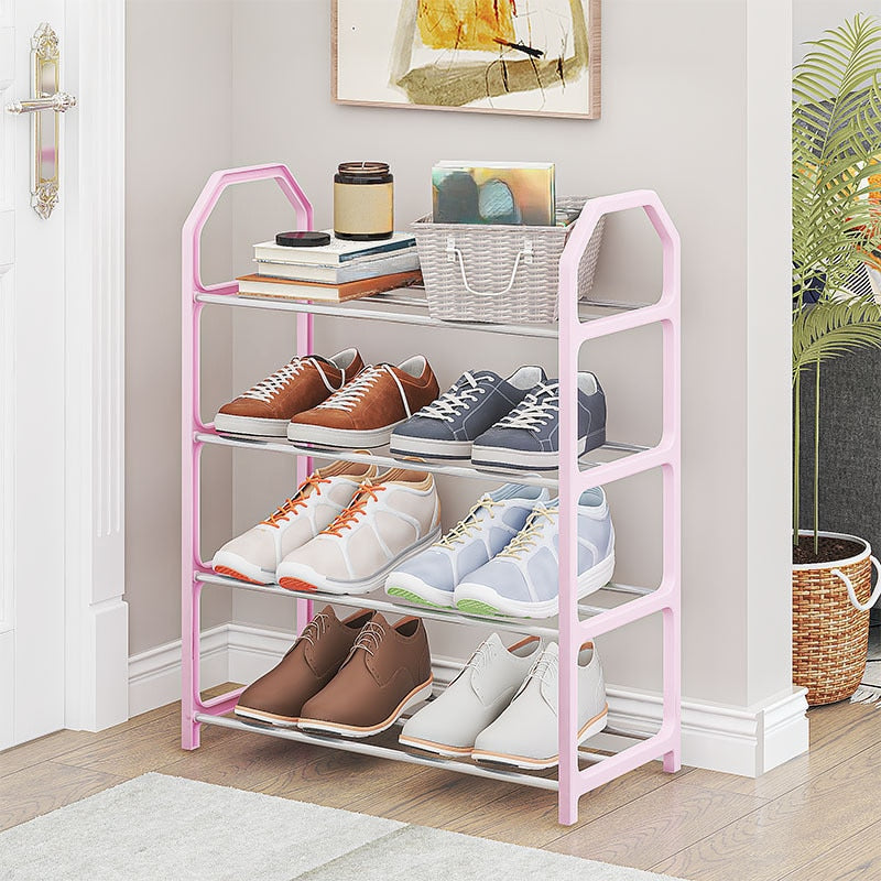 Stylish and Practical Shoe Cabinet with 4 Tiers