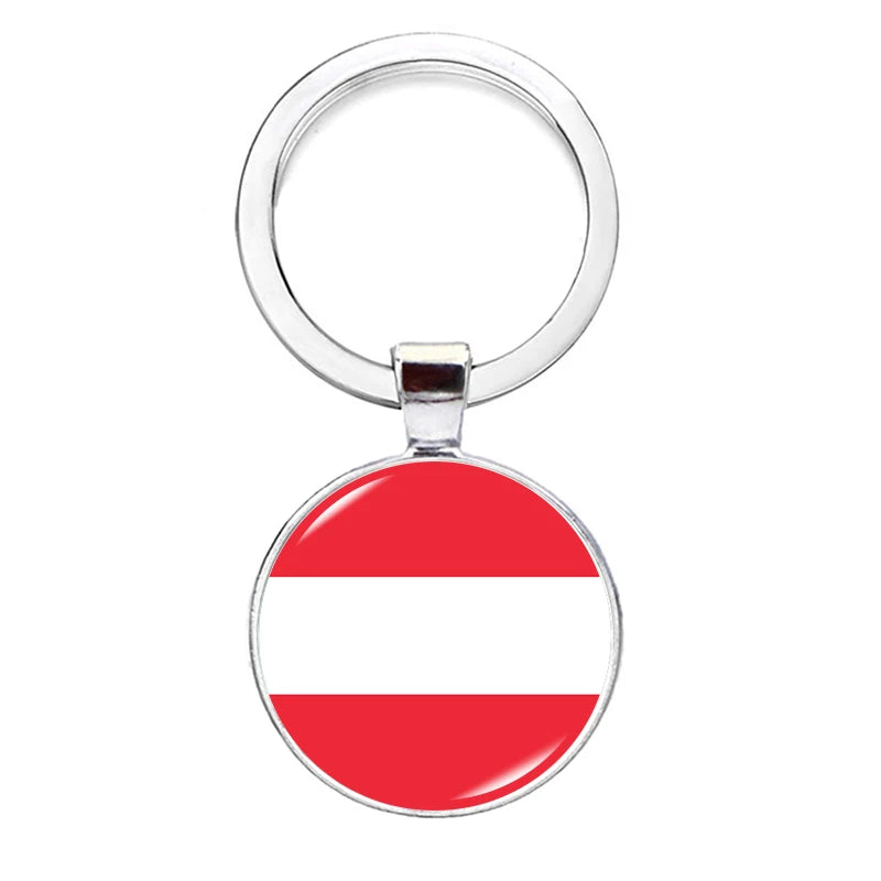 2026 National Flag Keychain Serbia France Spain Uruguay Croatia Chile Romania Netherlands Switzerland Brazil Football Keyring