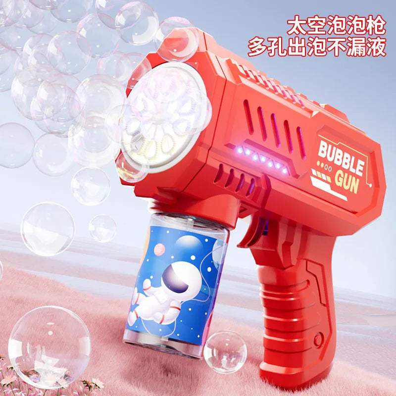 10 hole Handheld light bubble machine fully automatic electric bubble gun