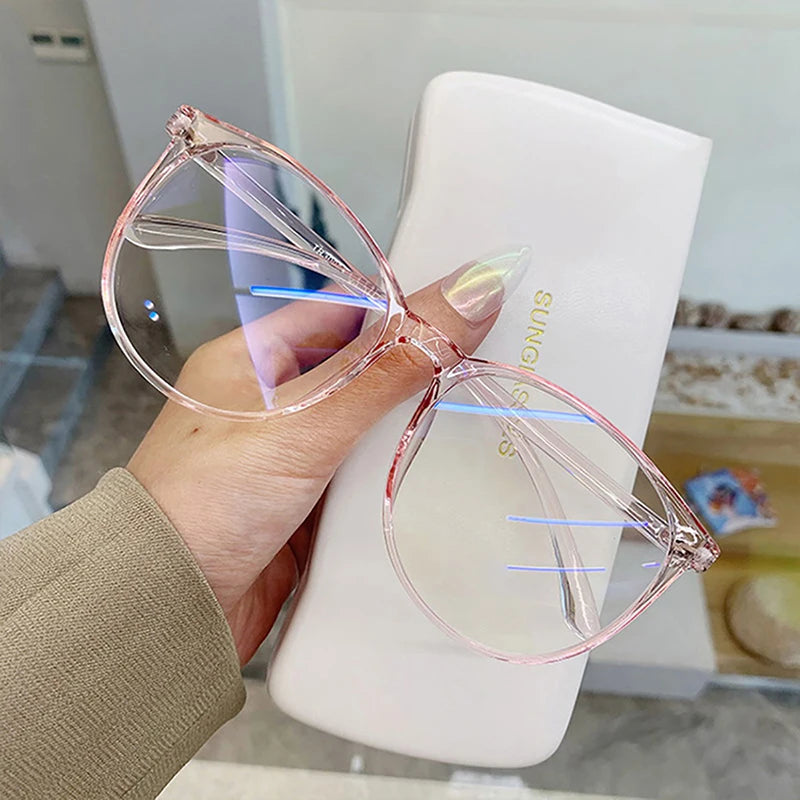 Women and man Glasses Ultralight Retro Transparent Frame Plain