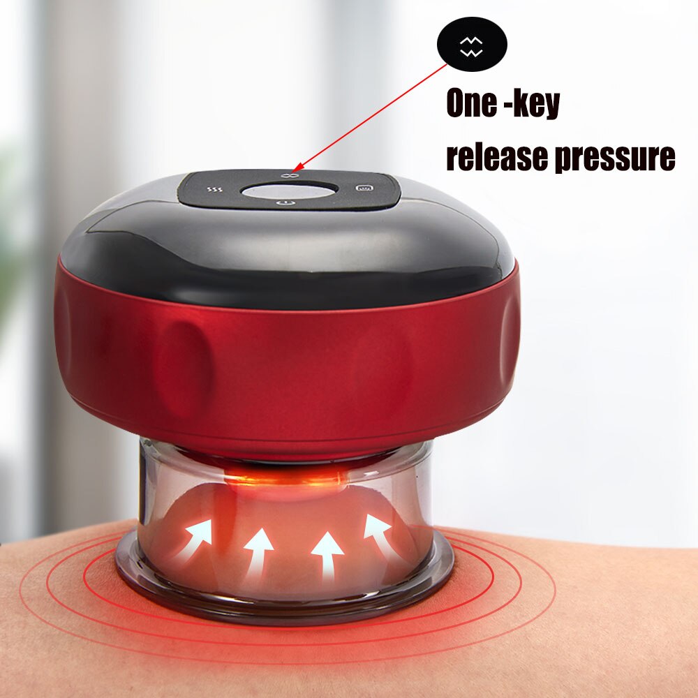 Smart Electric Vacuum Cupping Device Body Scraping Massager Heating