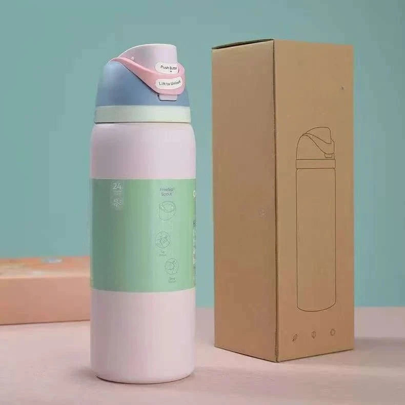 Owala 32oz Stainless Steel Thermos Cup Latest Colour Thermos Cup Cold Water Bottle Outdoor Camping Hiking Sports Water Bottle