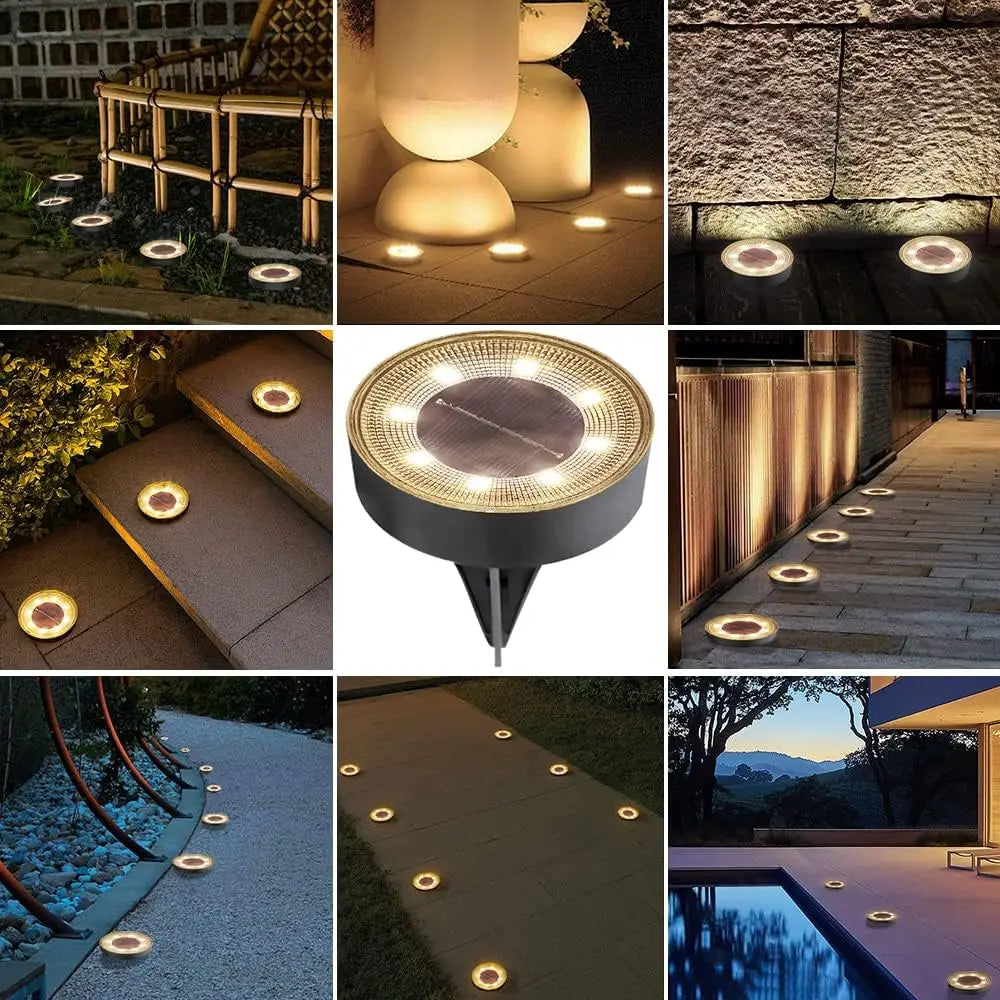 IP68 Waterproof LED Outdoor Solar Power Lighting Control