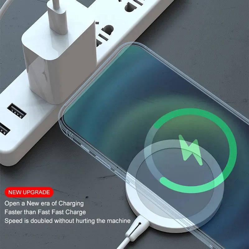 For Apple Original 30W PD USB-C Quick Charge For iPhone 15 14 13 12 11 Pro Max Magnetic Wireless Charging XS Fast Charger Cable