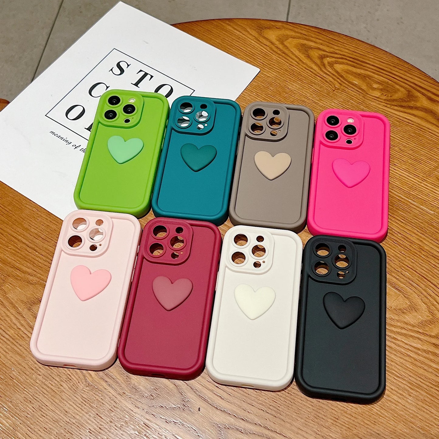 Fine hole coffee love shockproof soft phone case for iPhone