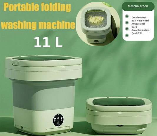 6L 11L Folding Portable Washing Machine Big Capacity with Spin Dryer Bucket for Clothes