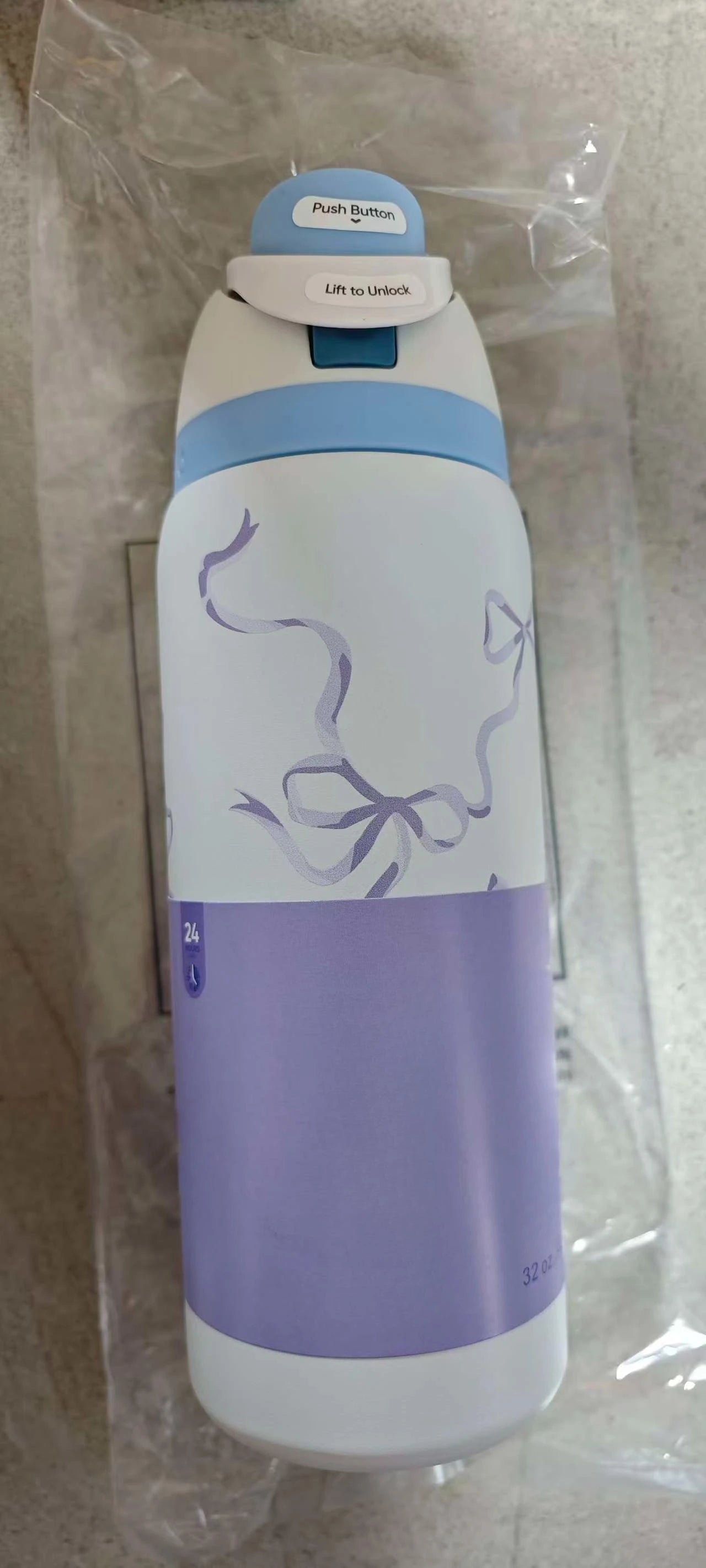 Owala 32oz Stainless Steel Thermos Cup Latest Colour Thermos Cup Cold Water Bottle Outdoor Camping Hiking Sports Water Bottle