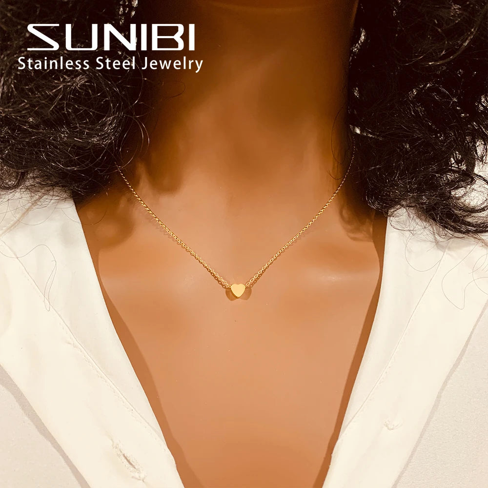 SUNIBI Fashion Stainless Steel Necklace for Woman