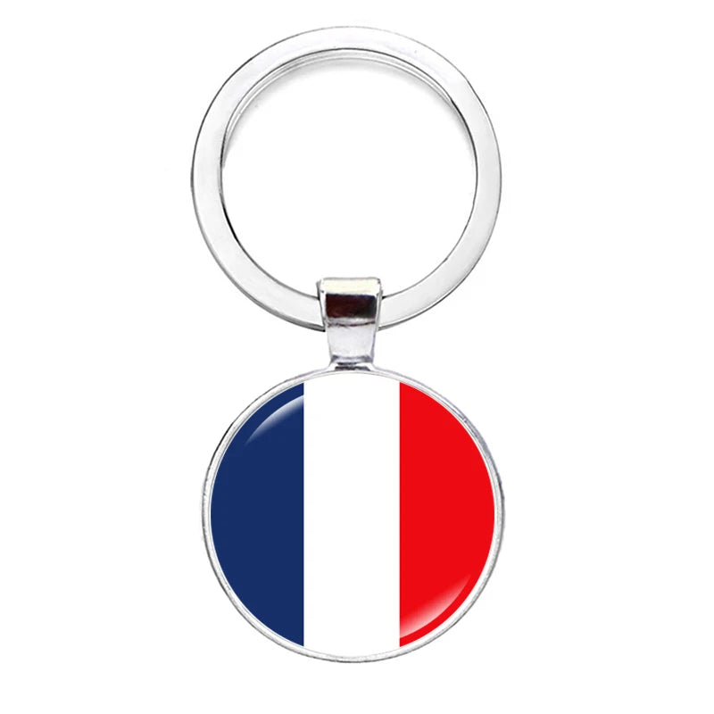 2026 National Flag Keychain Serbia France Spain Uruguay Croatia Chile Romania Netherlands Switzerland Brazil Football Keyring