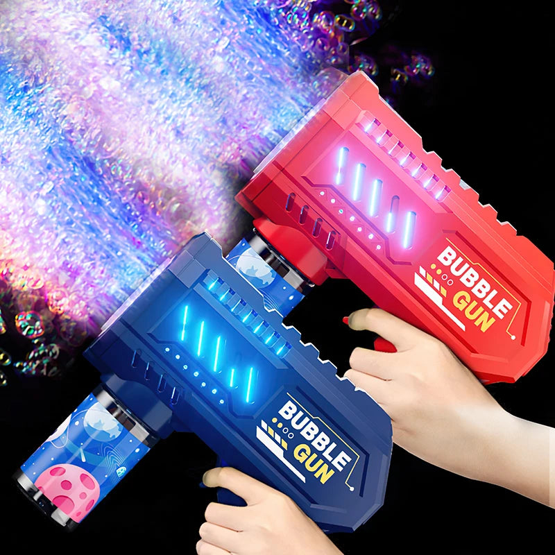 10 hole Handheld light bubble machine fully automatic electric bubble gun