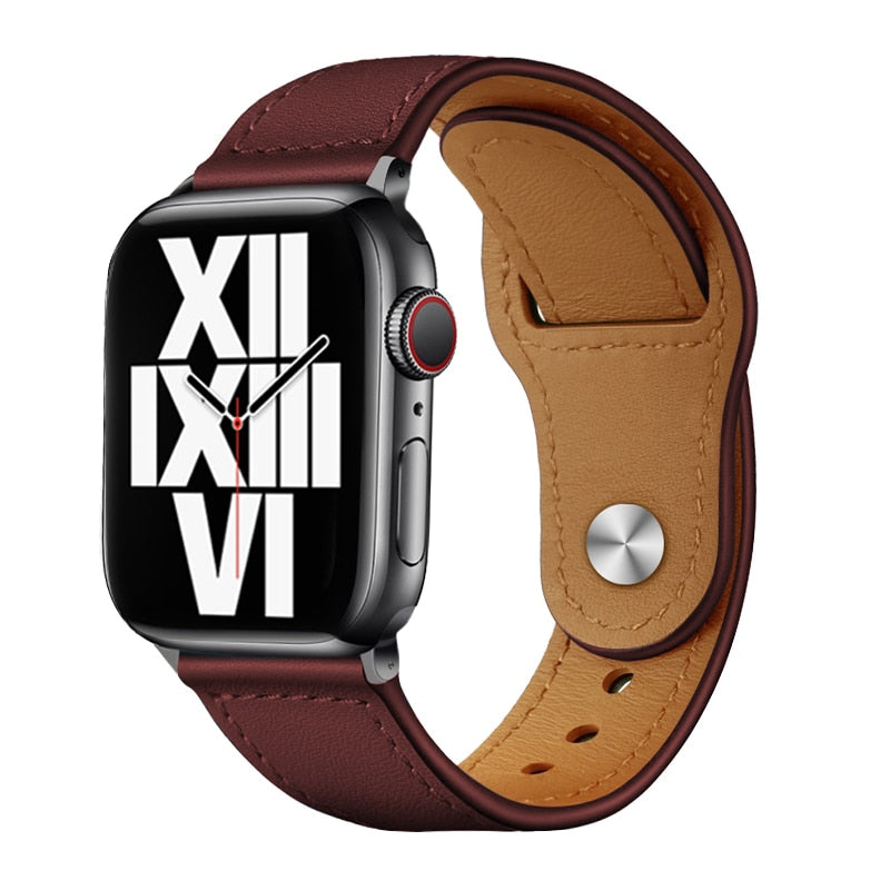 Real Leather Strap For Apple Watch