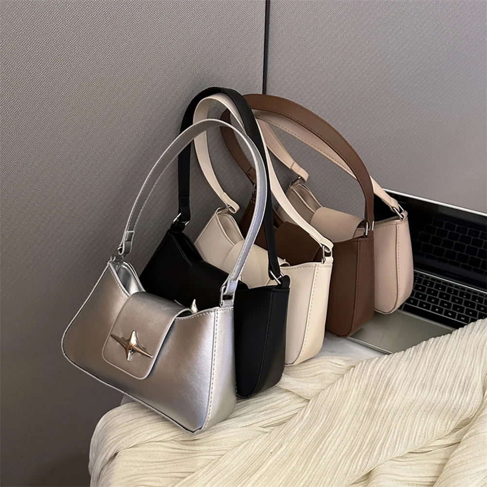 Vintage PU Leather Shoulder Bags for Women.