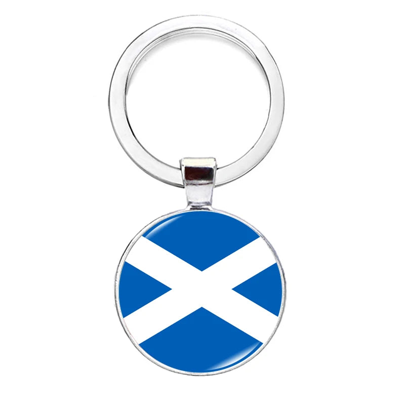 2026 National Flag Keychain Serbia France Spain Uruguay Croatia Chile Romania Netherlands Switzerland Brazil Football Keyring