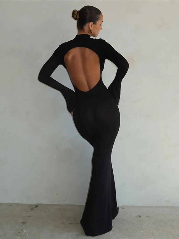 Viral Backless long dress