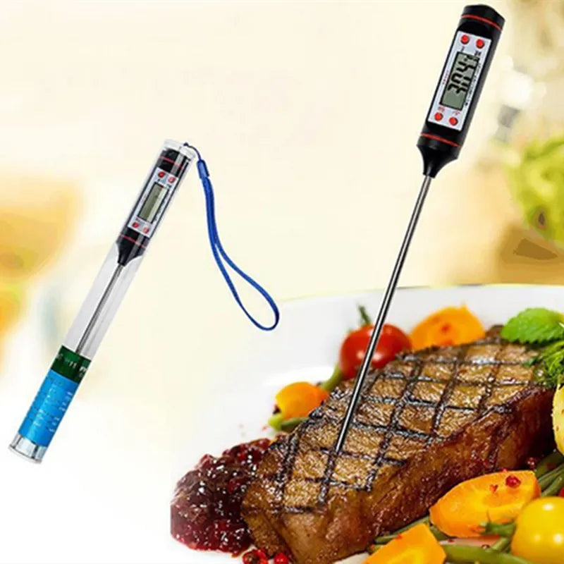 Digital Thermometer with 15cm Long Probe Candle Making Kits Measure Liquid Soy Paraffin Wax Baked Milk Meat BBQ Wax Melts