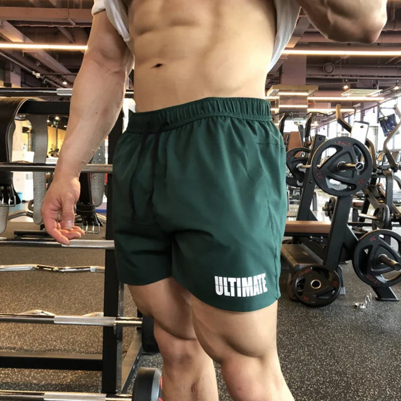 Men Gym Fitness Shorts Bodybuilding