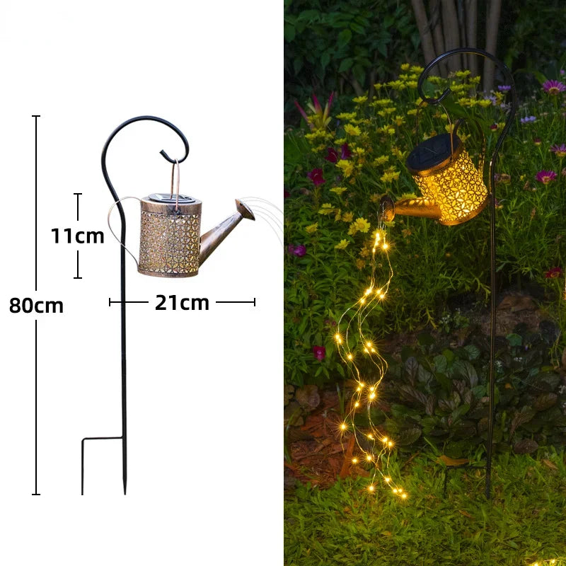 Solar Water Kettle Light Outdoor Garden Landscape Insert Lights