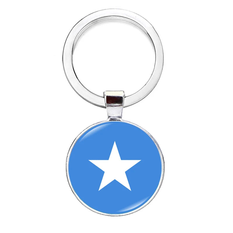 2026 National Flag Keychain Serbia France Spain Uruguay Croatia Chile Romania Netherlands Switzerland Brazil Football Keyring