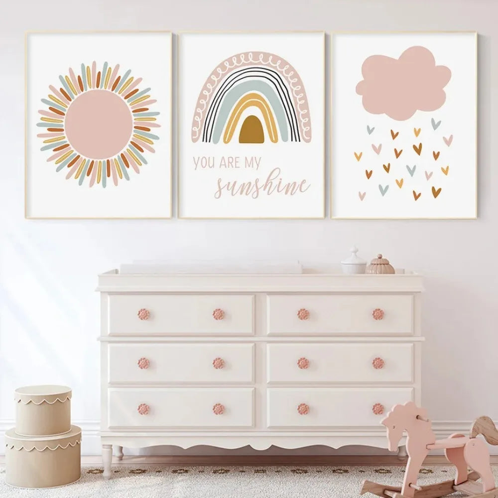 Baby Room Kids Decoration Tableau Affiche Murale Pictures for Wall Canvas Art Paintings Girl Laminas Decorativas Pared Cuadros