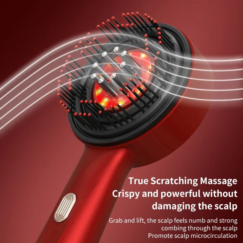 Scalp Massage Comb 630nm Infrared Light Head Massager for Hair Growth Electric Scalp Oil Applicator Anti-Hair Loss 30ml Oli