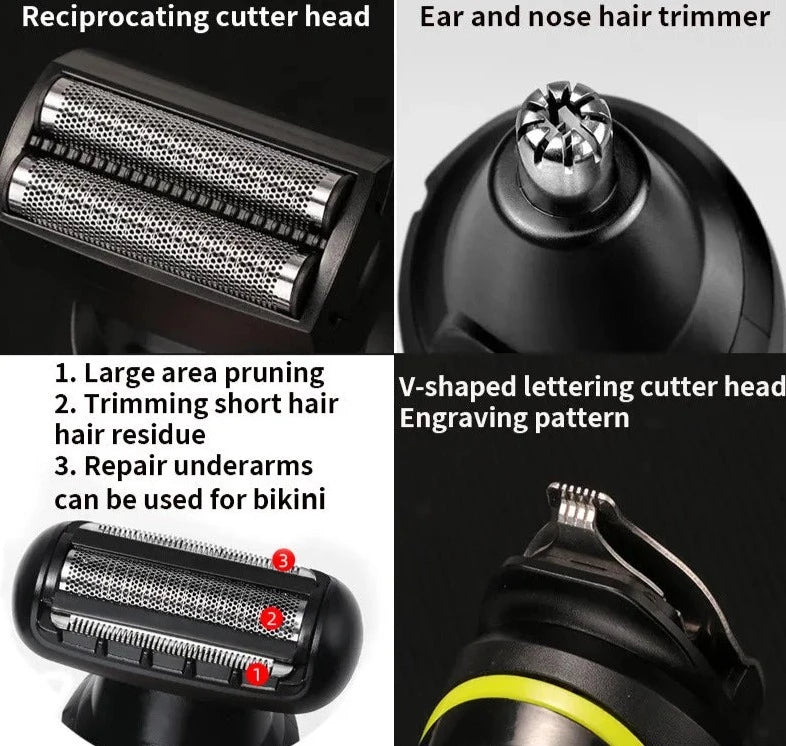 Electric Hair Clipper Beauty kit for Men Electric shaver beard trimmer men's Razor multifunctional hair cutting machine