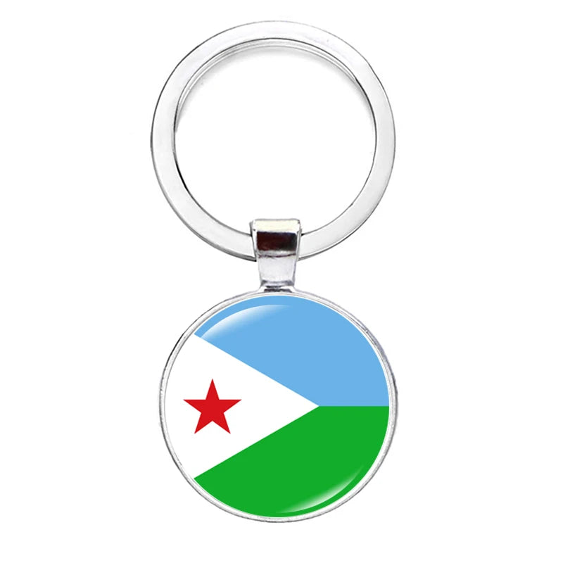 2026 National Flag Keychain Serbia France Spain Uruguay Croatia Chile Romania Netherlands Switzerland Brazil Football Keyring