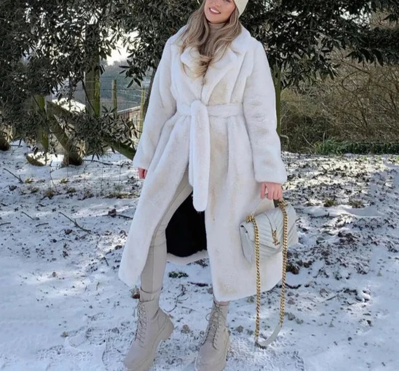 Long faux Fur Coat